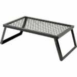 Heavy Duty Steel Camp Grill for Open Flame Cooking