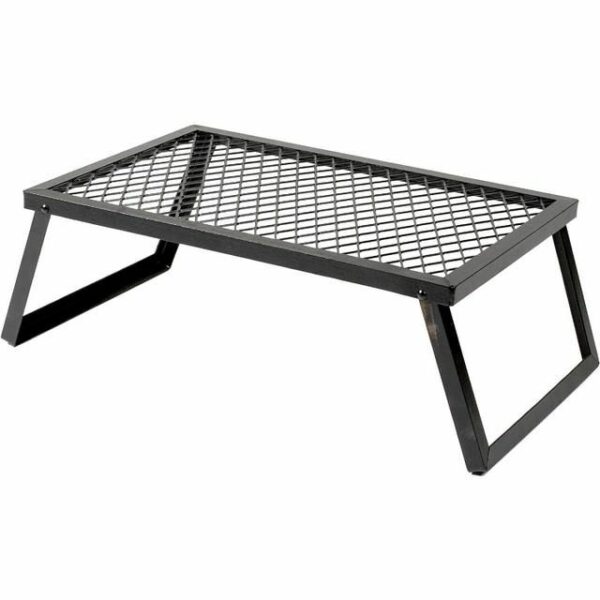 Heavy Duty Steel Camp Grill for Open Flame Cooking