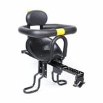 Child-Friendly Front Mount Bike Seat with Safety Harness and Foot Pedals for Kids