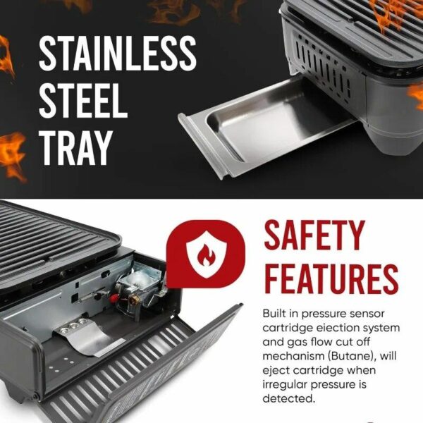 Dual Fuel Portable Camping Grill Gas Stove with Carrying Case - Image 3