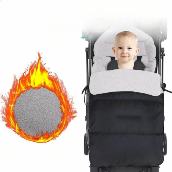 Baby Cozy Stroller Sleeping Bag - Windproof, Warm & Universal Fit - Image 4
