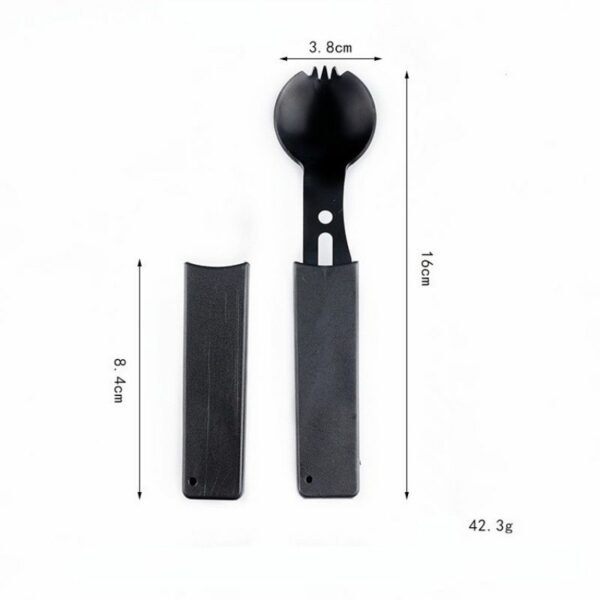Stainless Steel Camping Cutlery Set - Durable Outdoor Knife, Fork, and Spoon - Image 4