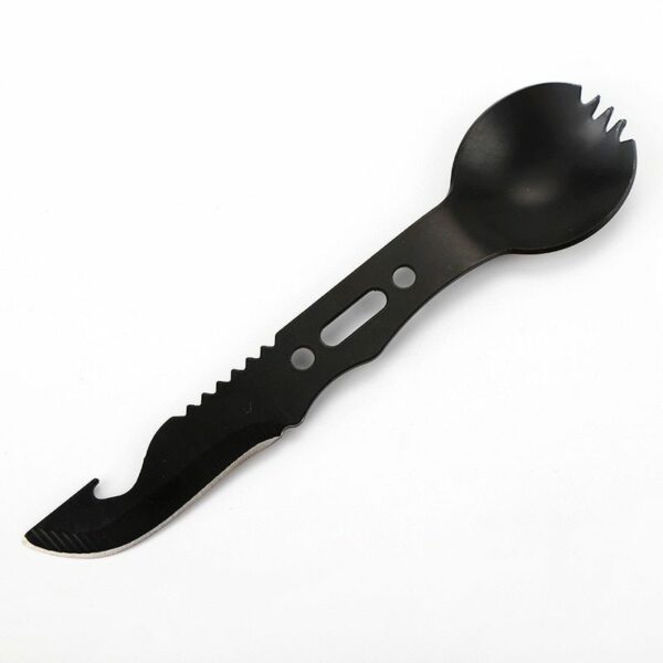 Stainless Steel Camping Cutlery Set - Durable Outdoor Knife, Fork, and Spoon - Image 5