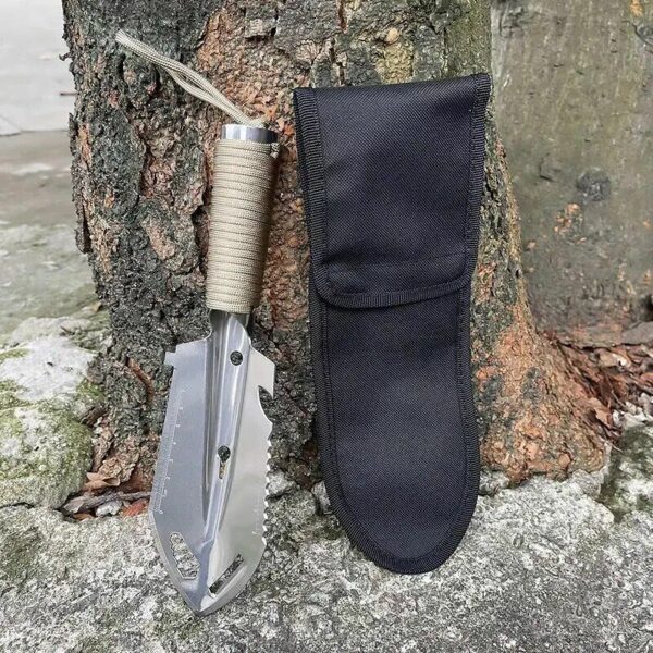 Compact 7-in-1 Multifunctional Survival Shovel for Camping, Hiking & Outdoor Adventures - Image 5