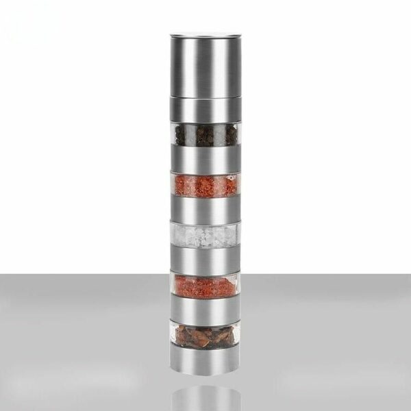 Compact Stainless Steel Outdoor Spice Jar - Portable BBQ & Camping Seasoning Container