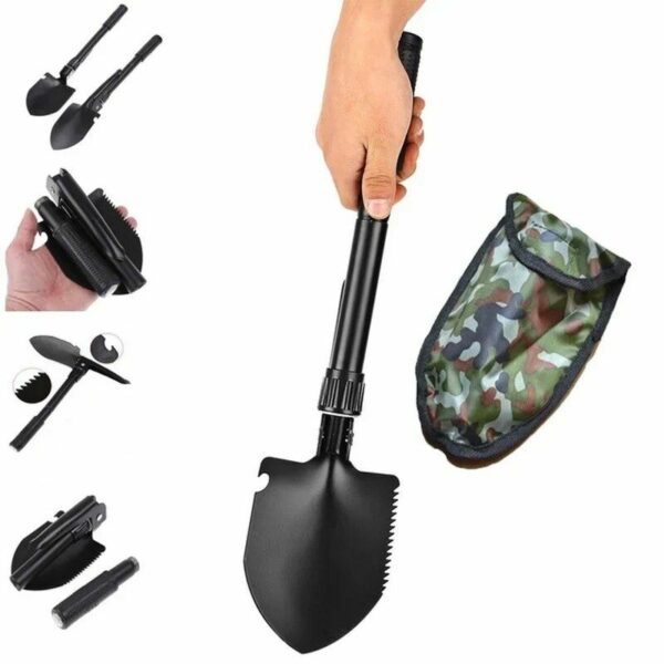 Compact Multi-Function Folding Camping Shovel - Image 2