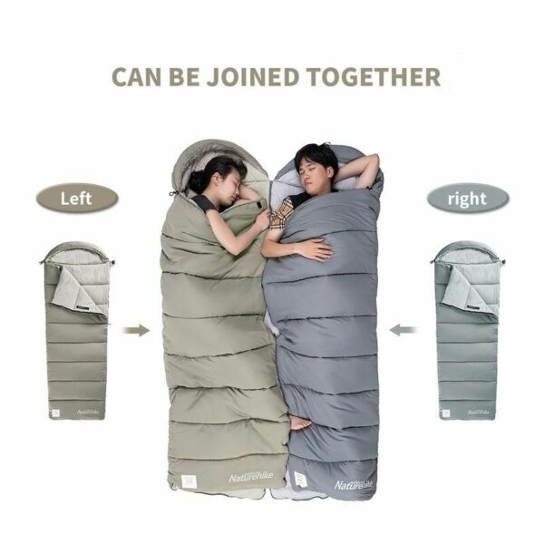 Lightweight & Warm Envelope Sleeping Bag for Spring & Autumn Camping - Image 4