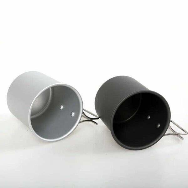 Lightweight Aluminum Camping Mug - 300ml Portable Outdoor Cup for Hiking & Picnic - Image 4