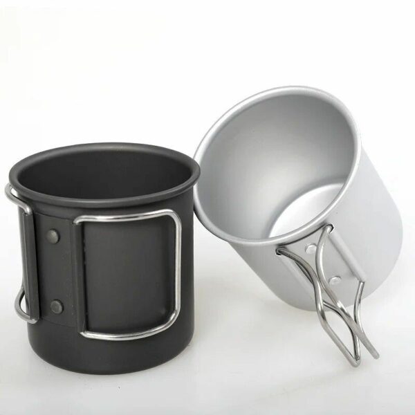 Lightweight Aluminum Camping Mug - 300ml Portable Outdoor Cup for Hiking & Picnic - Image 3